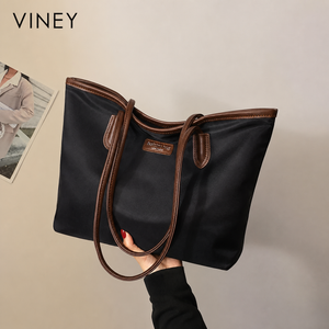 VINEY Oxford Fabric Large Capacity Lightweight Convertible Tote Bag product image 2