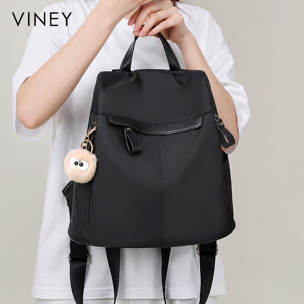 VINEY Urban Canvas Large Capacity Backpack product image 2