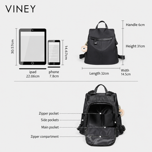 VINEY Urban Canvas Large Capacity Backpack product image 5