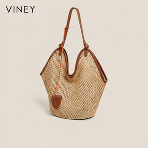 VINEY Woven Beach Large Capacity Convertible Tote Bag product image 2