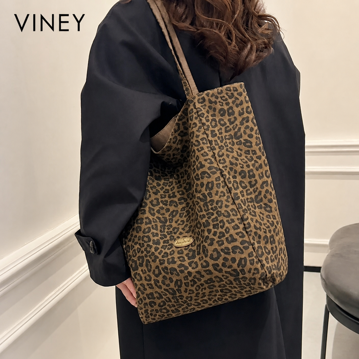 VINEY Everyday Canvas Large Capacity Tote Bag — English product image 1
