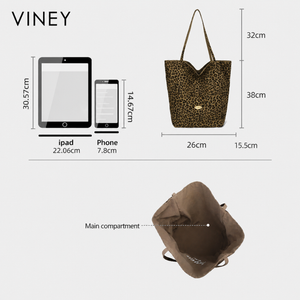 VINEY Everyday Canvas Large Capacity Tote Bag — English product image 5