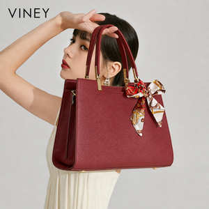 VINEY Everyday Genuine Leather Lightweight Top-Handle Bag — English product image 1
