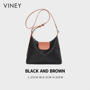 VINEY Canvas Crescent Convertible Tote Bag — English product image 6