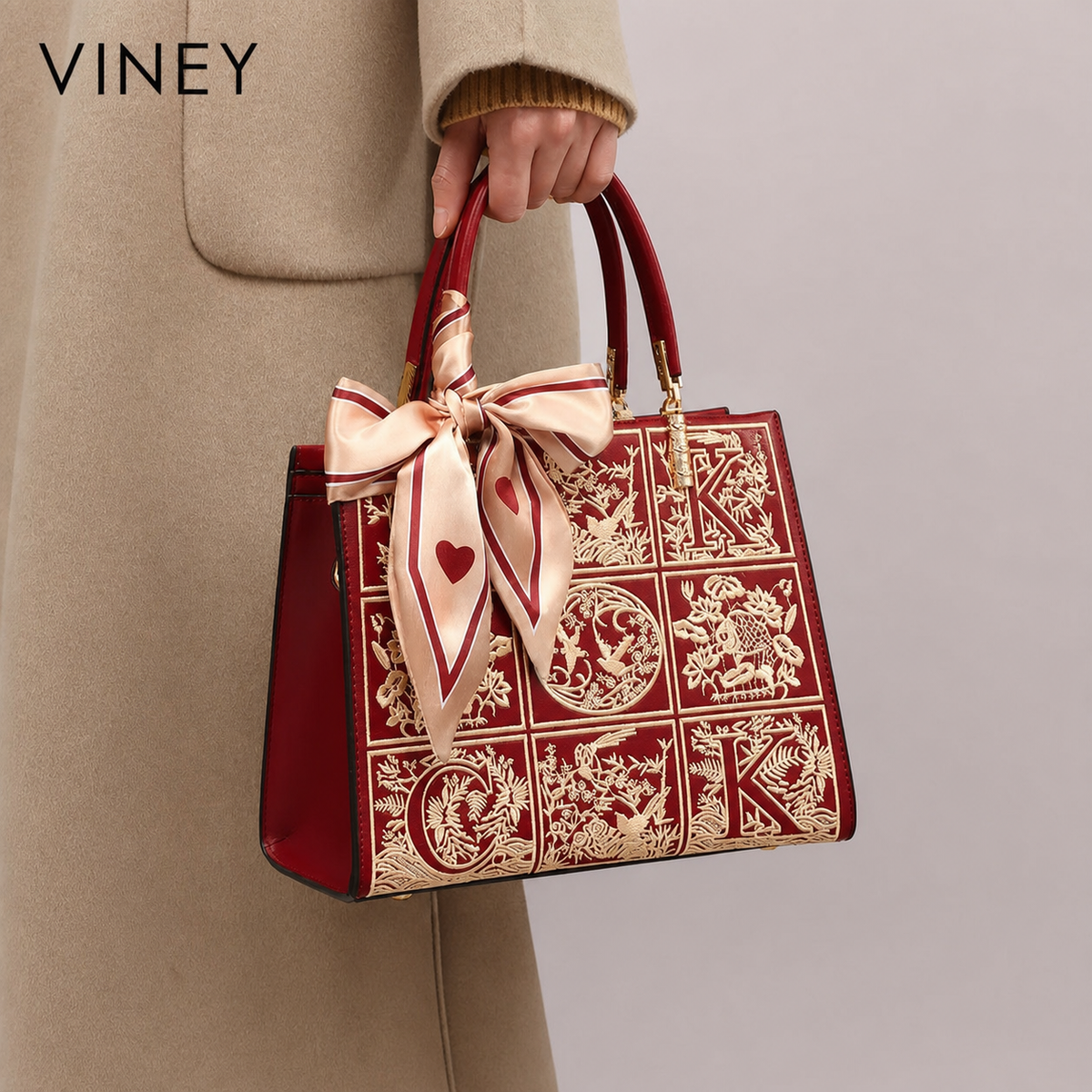 VINEY Urban Genuine Leather Lightweight Top-Handle Bag product image 1