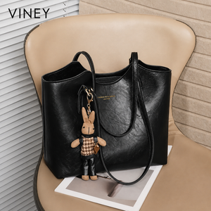 VINEY Weekend Genuine Leather Large Capacity Tote Bag product image 2