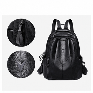 VINEY Genuine Leather Large Capacity Lightweight Laptop Backpack product image 3