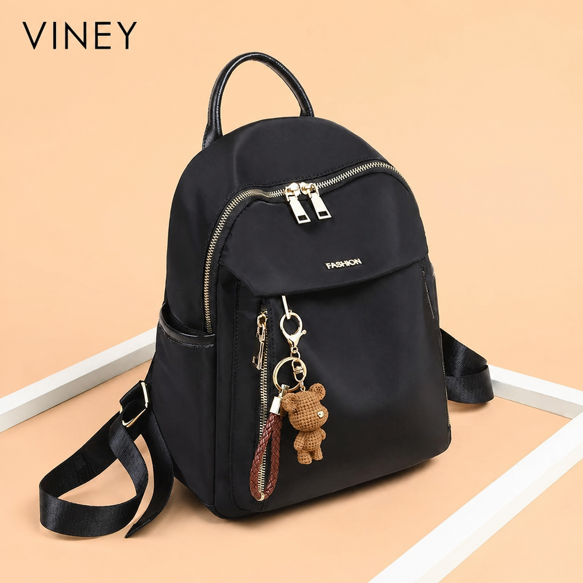 VINEY City Oxford Fabric Large Capacity Backpack — English product image 2