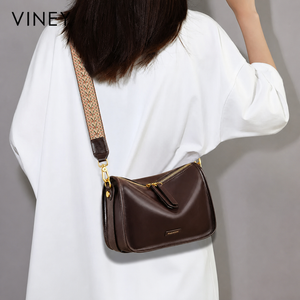 VINEY Genuine Leather Pillow Convertible Hobo Bag product image 1