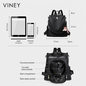 VINEY Urban Oxford Fabric Large Capacity Backpack product image 5