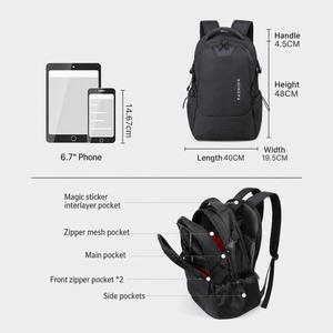 VINEY Everyday Large Capacity Laptop Backpack — English product image 5