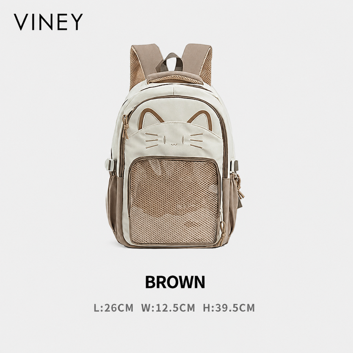 VINEY Contemporary Large Capacity Lightweight Backpack — English product image 6