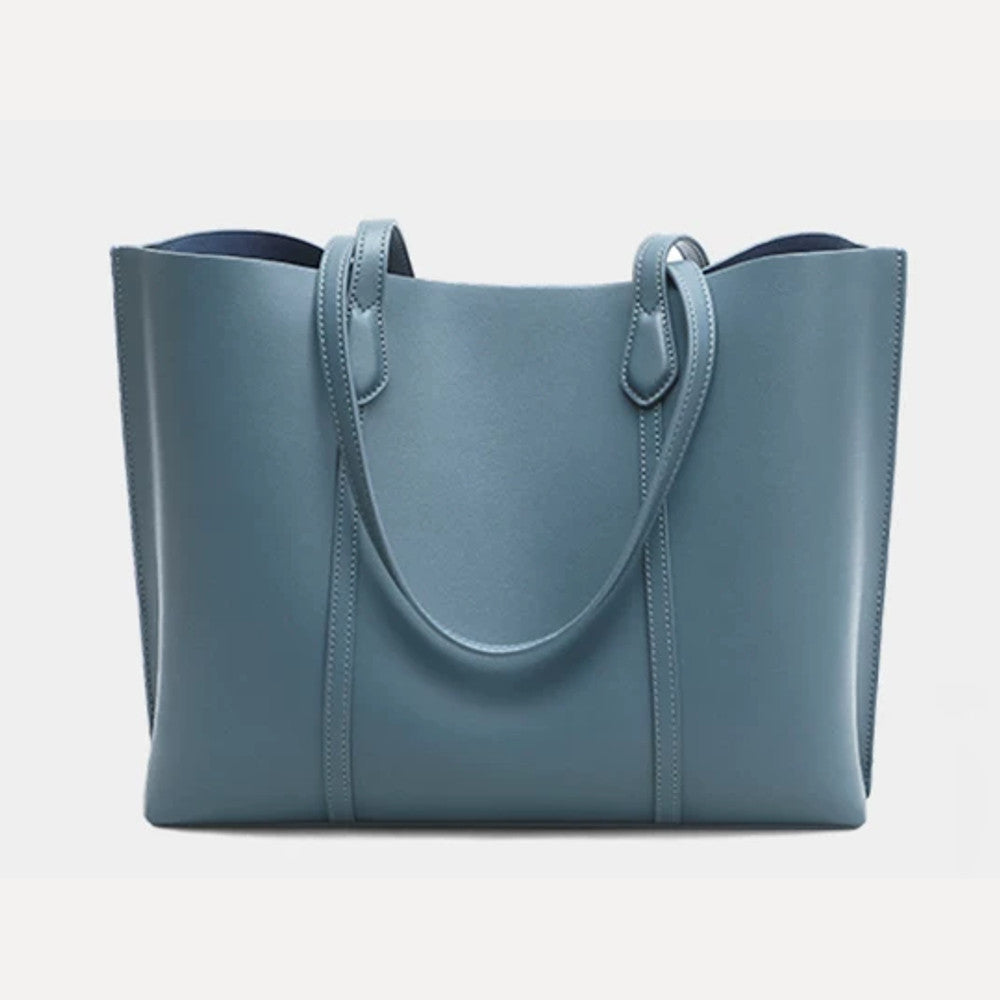 VINEY Genuine Leather Everyday Tote Bag