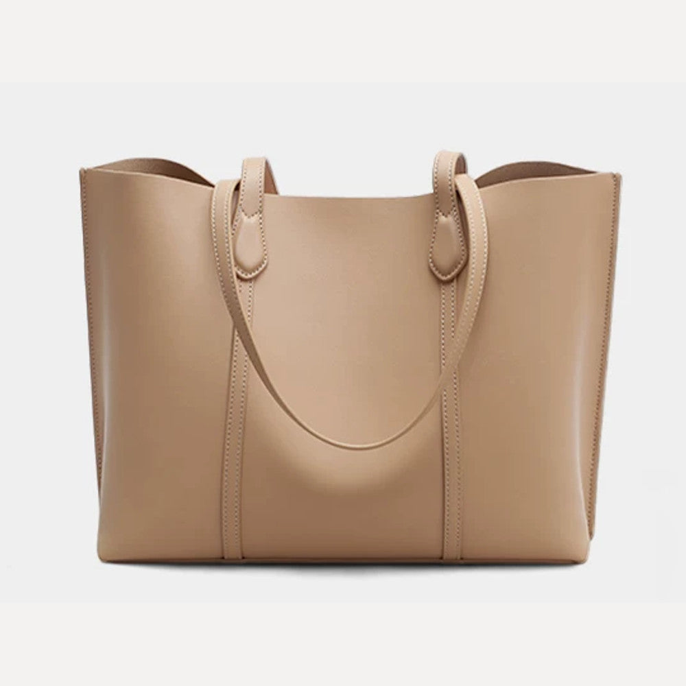 VINEY Genuine Leather Everyday Tote Bag