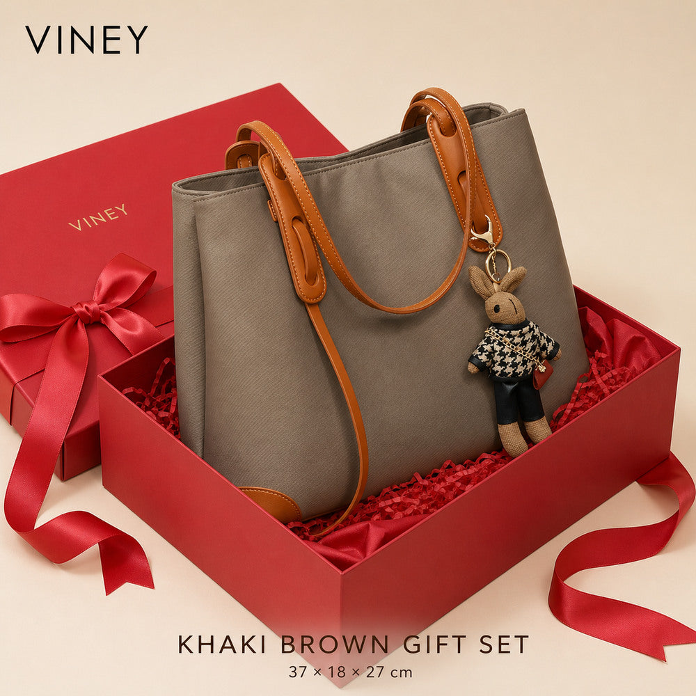 VINEY Large Oxford Commuter Tote Bag for Women