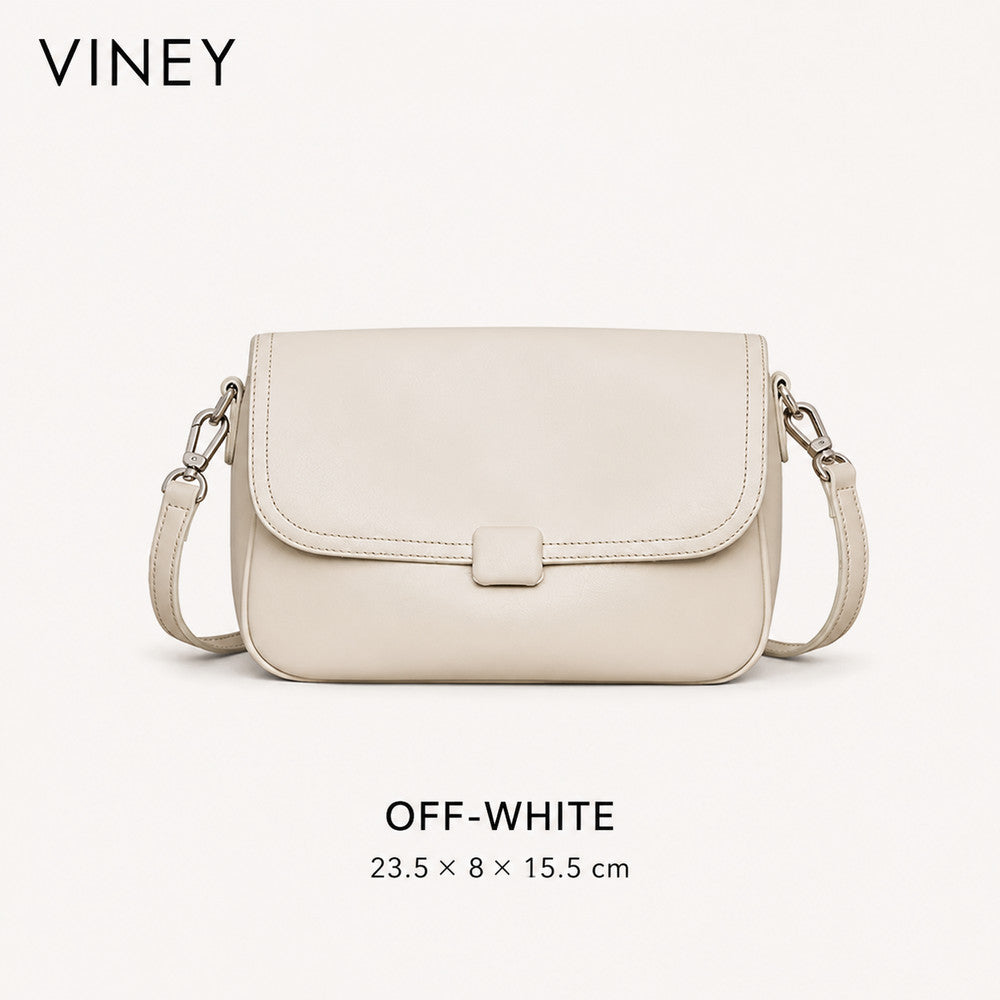 VINEY Genuine Leather Convertible Tote & Crossbody Bag