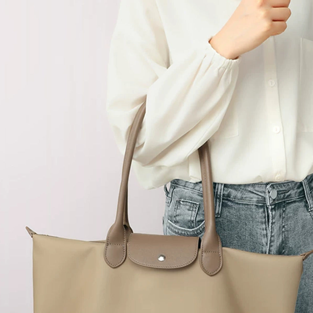 VINEY Lightweight Canvas Travel Tote Bag, lifestyle view