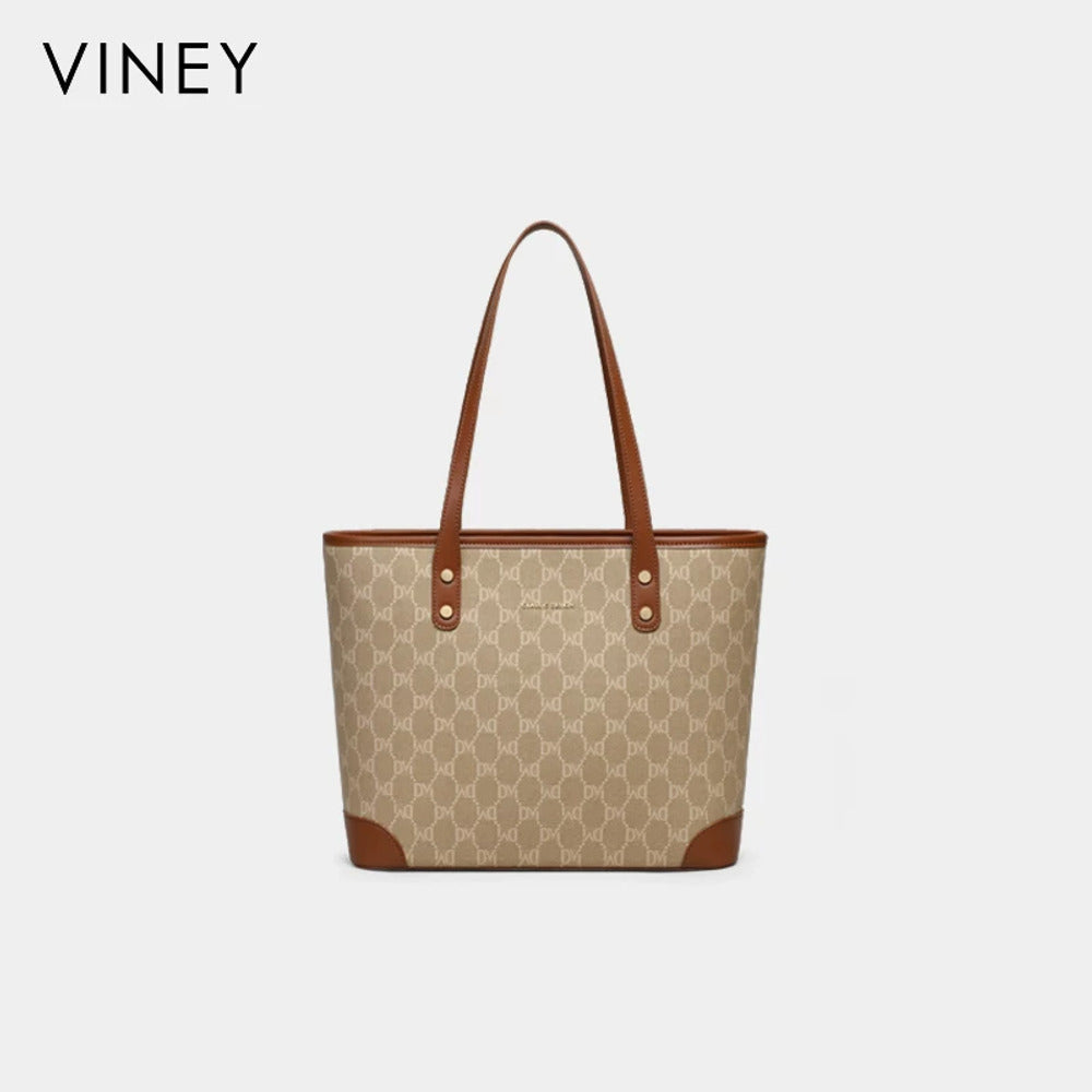 VINEY Monogram Commuter Tote Bag, front view