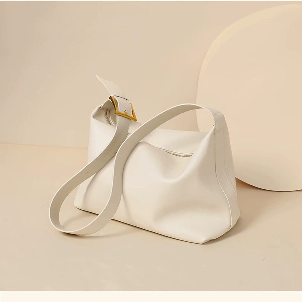 VINEY Soft Leather Hobo Tote Bag, still life