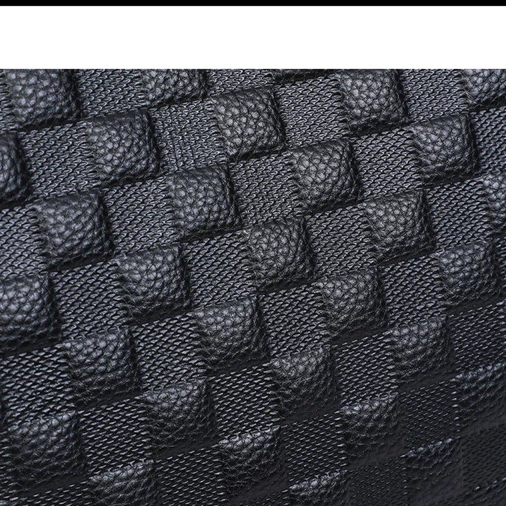 VINEY Woven Leather Commuter Tote Bag, woven texture
